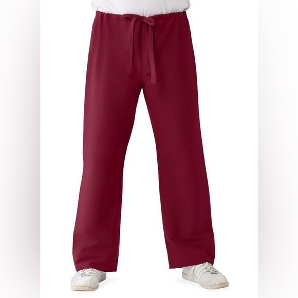 ComfortEase Style 900 Reversable
Scrub Pants Drawstring Waist Unisex - 
Wine XL - Picture 2 of 9